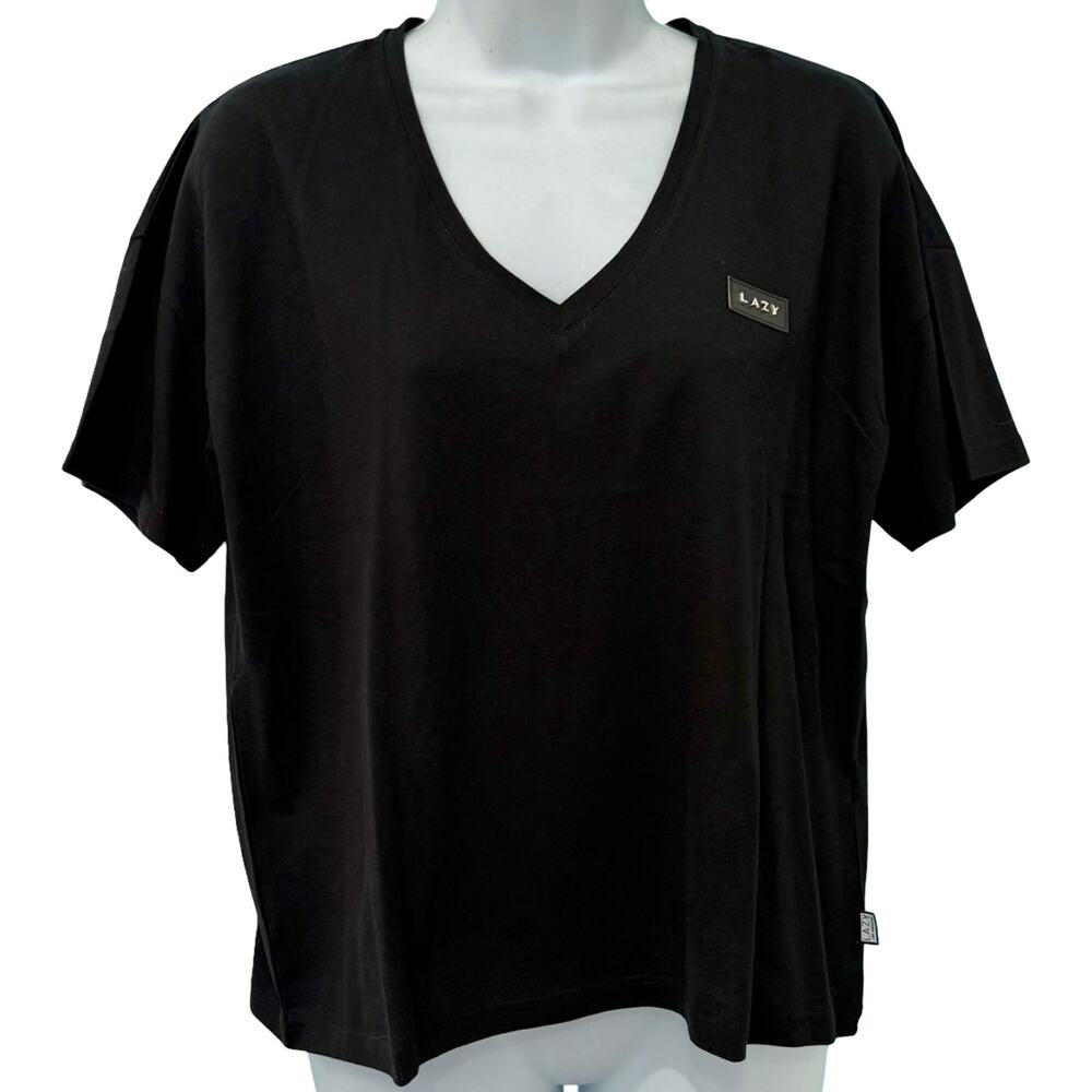Christina Dienst Lazy V-Neck Oversize Boxy T-Shirt Tee Shirt Size XS NEW Tags